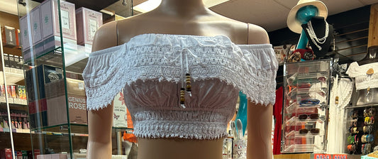 1 - Top Blanco– 100% Algodón Estilo # 1655