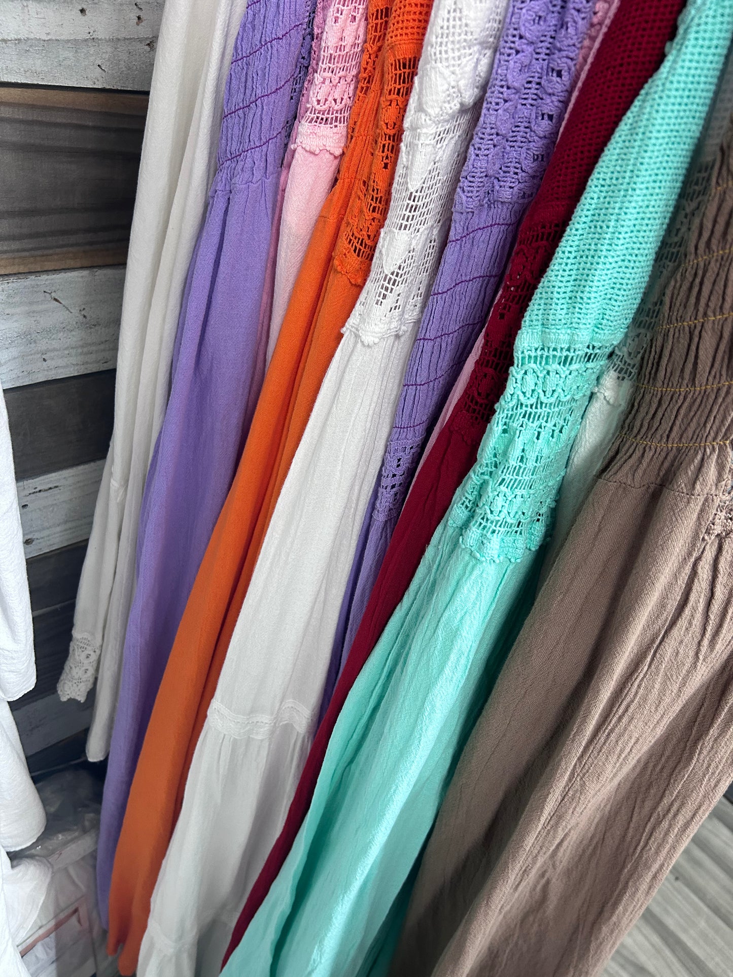 1-Vestido Largo - 100% Algodón Estilo #1862