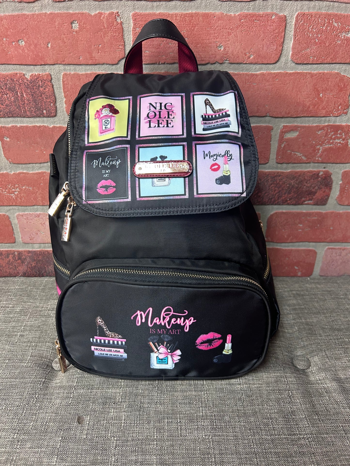 0-✨🎒 Backpack Nicole Lee - Edición Makeups
