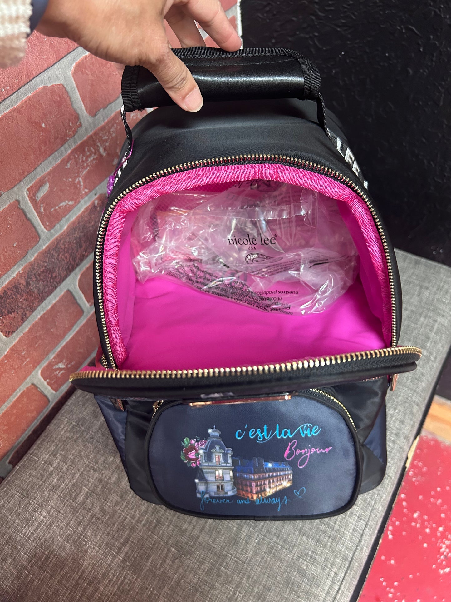 0-✨🎒 Backpack Nicole Lee – Edición París 🇫🇷