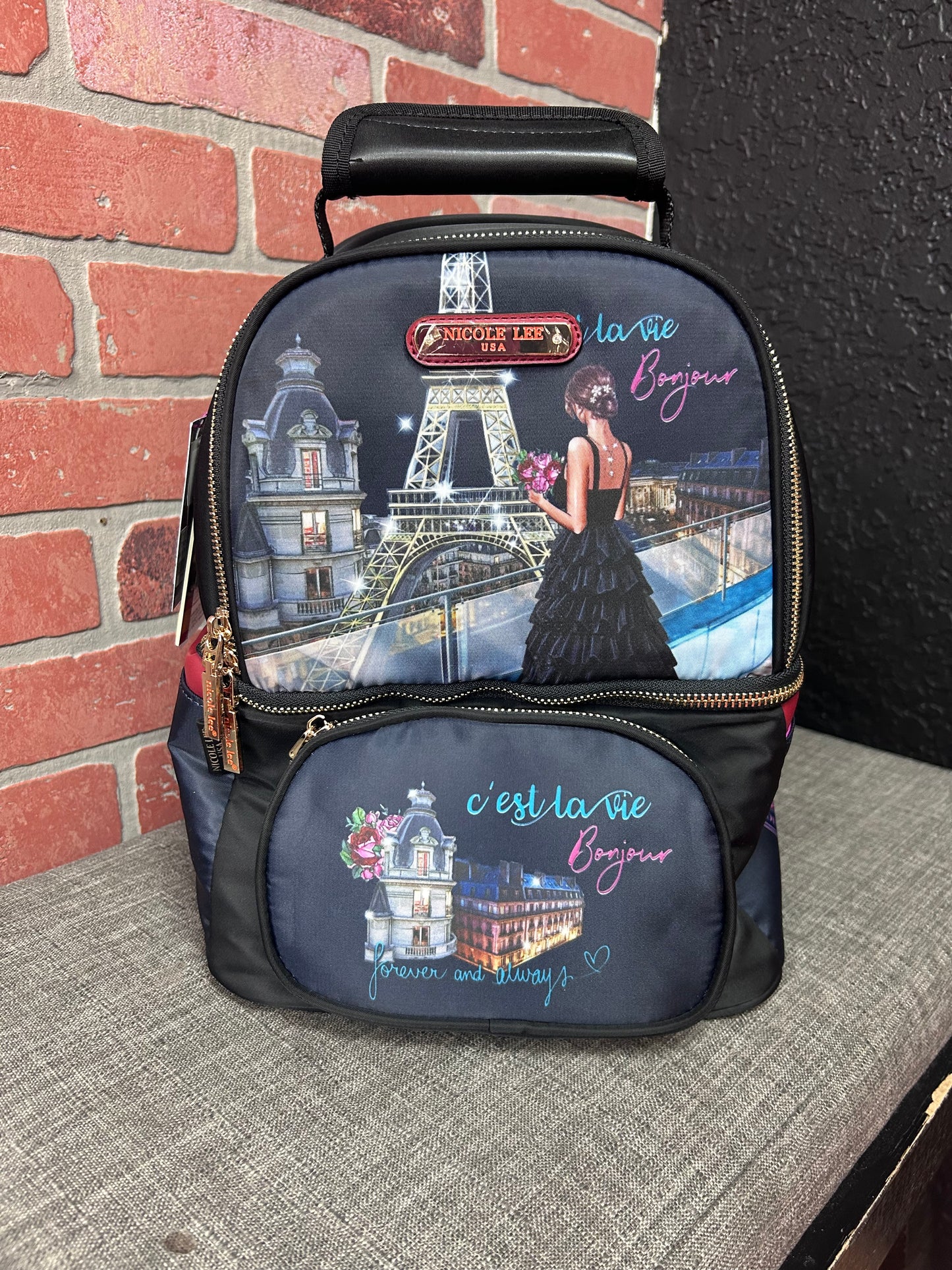 0-✨🎒 Backpack Nicole Lee – Edición París 🇫🇷