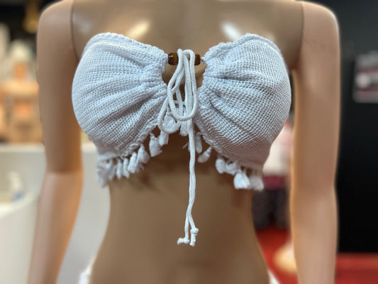 1 - Top Blanco– 100% Algodón Estilo # 1968