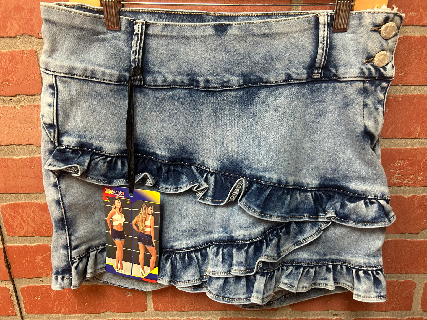 8 - Falda Pantalón Moda Colombiana – Comodidad y Estilo en Uno ✨ Azul claro D473S