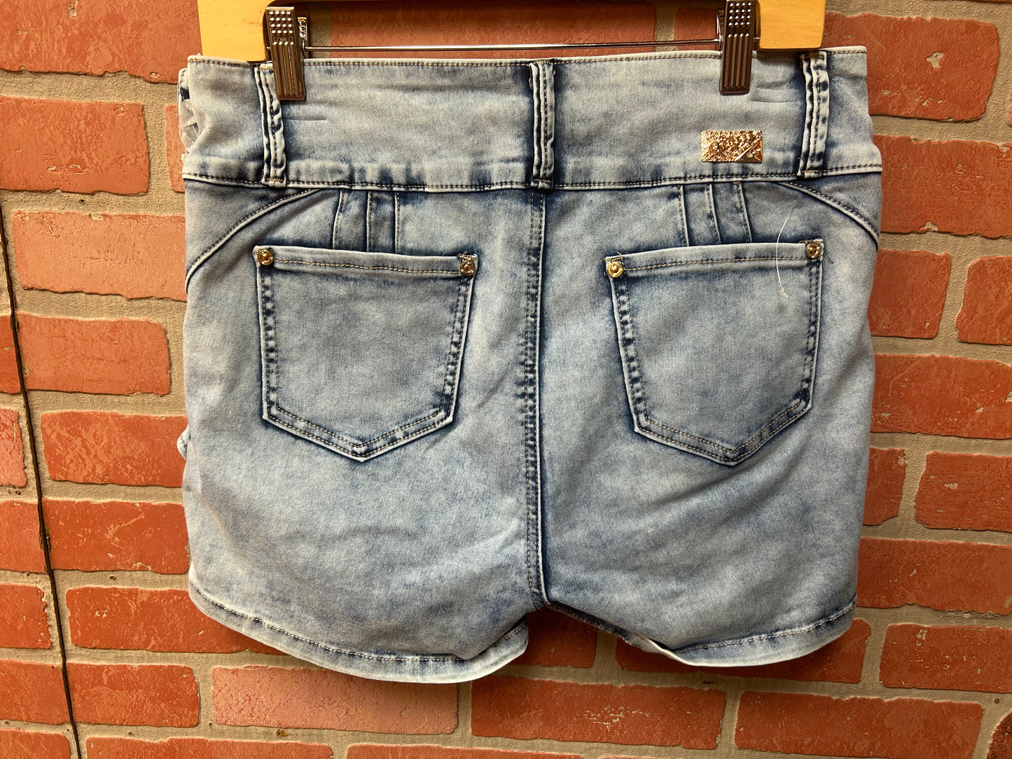 8 - Falda Pantalón Moda Colombiana – Comodidad y Estilo en Uno ✨ Azul claro D473S